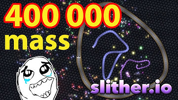 Slither.io 400k mass score | MY RECORD | world record?
