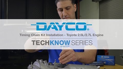 Dayco Timing Chain Installation - Toyota 2.5L/2.7L Engine