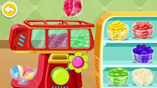かき氷アイスクリーム屋さんごっこ | 子ども向け知育アプリ | 赤ちゃんが喜ぶアニメ | 動画 | BabyBus screenshot 1