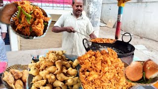 Onion Pakoda only ₹30/-|| Street side Mirchi,bhaji Vada pav || Indian Street Food 