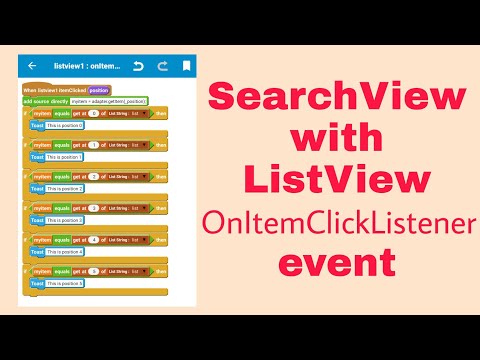 ListView onItemClicked while using SearchView