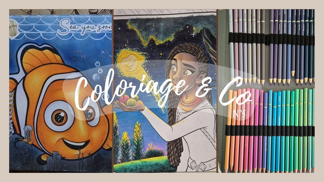🫧 Nouvelle trousse, tuto cheveux tressés & fond aux Pan pastel 🎨 | Coloriage & Co 🫧