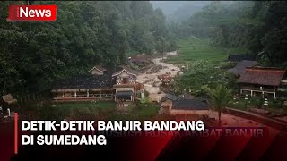 Detik-Detik Banjir Bandang di Sumedang, 50 Hektar Sawah Rusak Akibat Banjir