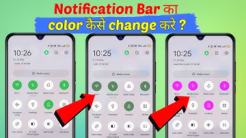 Notification bar colour change kaise kare | how to change notification bar colour kaise change kare