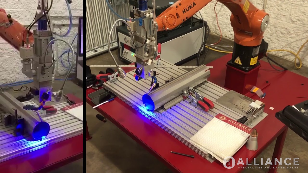 Alliance 1KW Robotic Laser Welding - YouTube