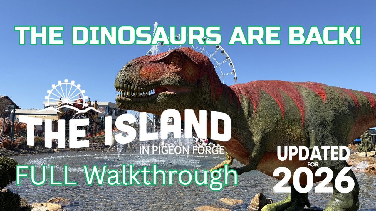 The Island in Pigeon Forge Walkthrough + Jurassic Adventure Sneak Peek!