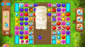 GardenScapes Level 3923 no boosters (18 moves)