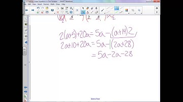 1.4 - Solving Linear Equations with One Variable