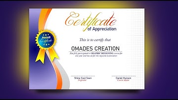 Corel Draw Tutorial / How to Design Certificate / Best Design Ideas / Learn Corel Draw Tutorials