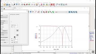 Simulation of a Tunable Microstrip Bandpass Filter in ADS screenshot 5