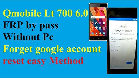 Qmobile Lt 700 6.0 frp bypass without pc
