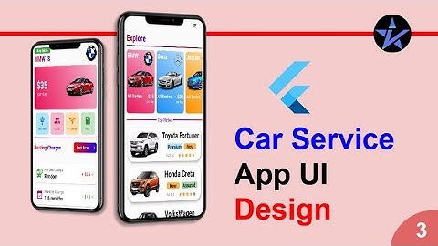 Flutter Car Service App | Part-3 | Sample UI Screen | Flutter app to rent or service your car