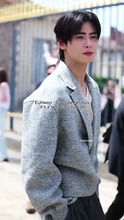 02053 #chaeunwoo be serious gays but!! #rocky in his own world #chaeunwooastro #moonbin #sanha