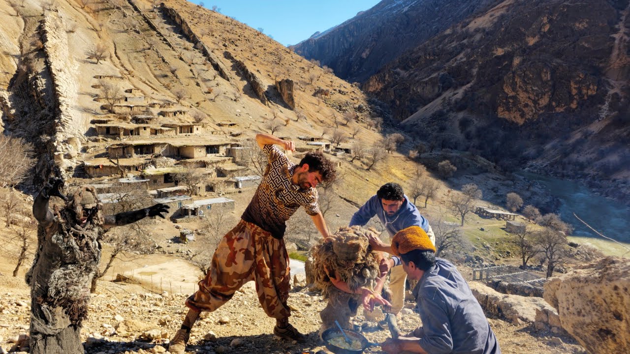 Nomadic people have captured a wild cave-dwelling giant and want to tame him, but...