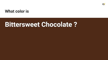 Bittersweet Chocolate color #4f2b17 hex color - Brown color - Cool color 4f2b17