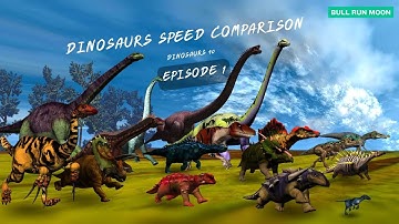 Dinosaurs speed comparison EP1