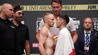 HEATED! - SUNNY EDWARDS & ANDRES CAMPOS FINAL HEAD-TO-HEAD / (FULL WEIGH-IN) / *MATCHROOM BOXING*