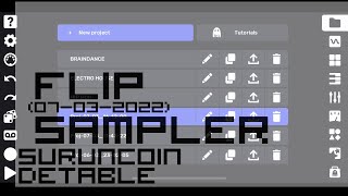 Flip Sampler (07-03-2022) sur un coin de table