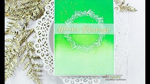 Unity Quick Tip: Layered Inky Card with Emboss Resist Image