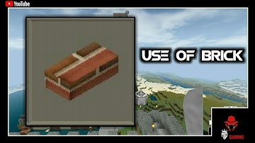 ⬜mini block craft 3d || how to use bricks in survival mode use of brick in mini block craft 3d
