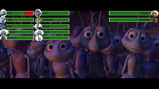 A Bug's Life (1998) Final Battle with healthbars 1/2 (Edited By @GabrielD2002)