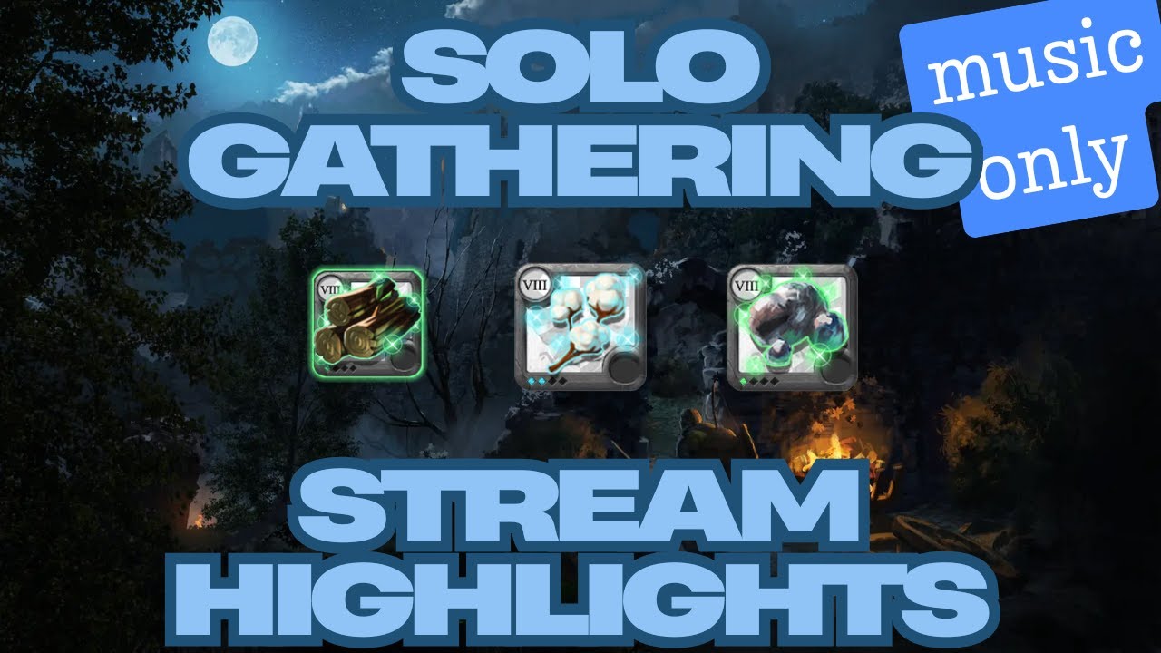 Solo Gathering For Sleep | Albion Online | Stream Highlights