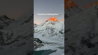 Sunset view from Kalapatthar on Sagarmatha aka Mt Everest 🥹#aztec_rambles #mountains #everest #ebc