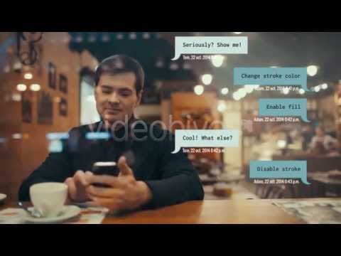 After Effects project - 10 style of text messenger