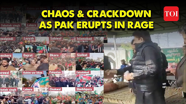 Shocking Scenes In Lahore As Pakistan Cops Clash With Imran Khan Supporters I Watch