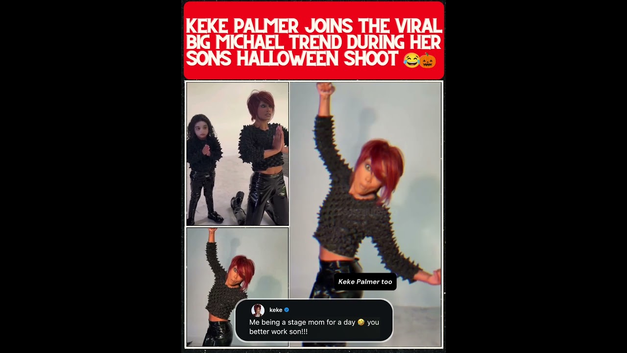 Big Michael Is Taking Over Keke Palmer's Halloween Shoot! #kekepalmer #halloween #shorts