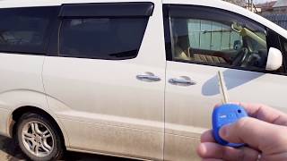 -Тойота альфард восстановление автоподъема стекол и функция закрытие-открытие всех окон с ключа.