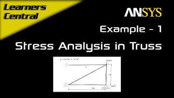 Force and Stress Analysis using Link Elements in Trusses | Ansys APDL | Example - 1