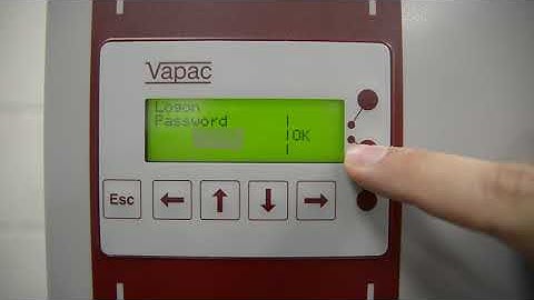 Vapac Steam Humidifier - How to Reset Service Hours