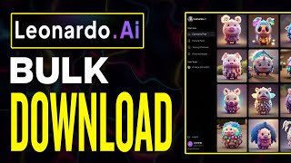 How To DOWNLOAD BULK Ai Art Images On Leonardo AI