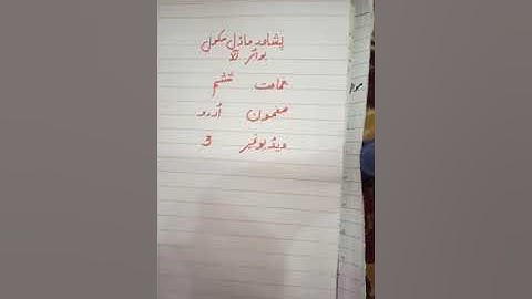 Urdu, Video lecture no 3, Class VI