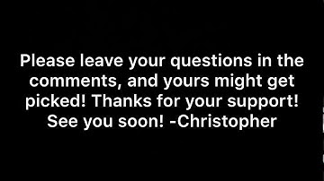 I’m starting a Q&A Series! Please leave your questions in the comments!