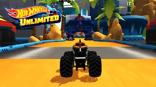 HOT WHEELS UNLIMITED 2 - TIGER SHARK, Bone Shaker In World Tracks