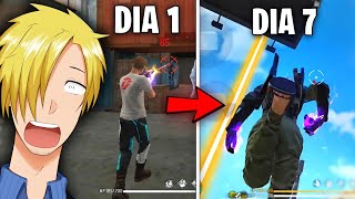 Passei 7 Dias Usando o Hud Mais Bizarro do Free fire! (nem hack bate de frente) 😯🔥