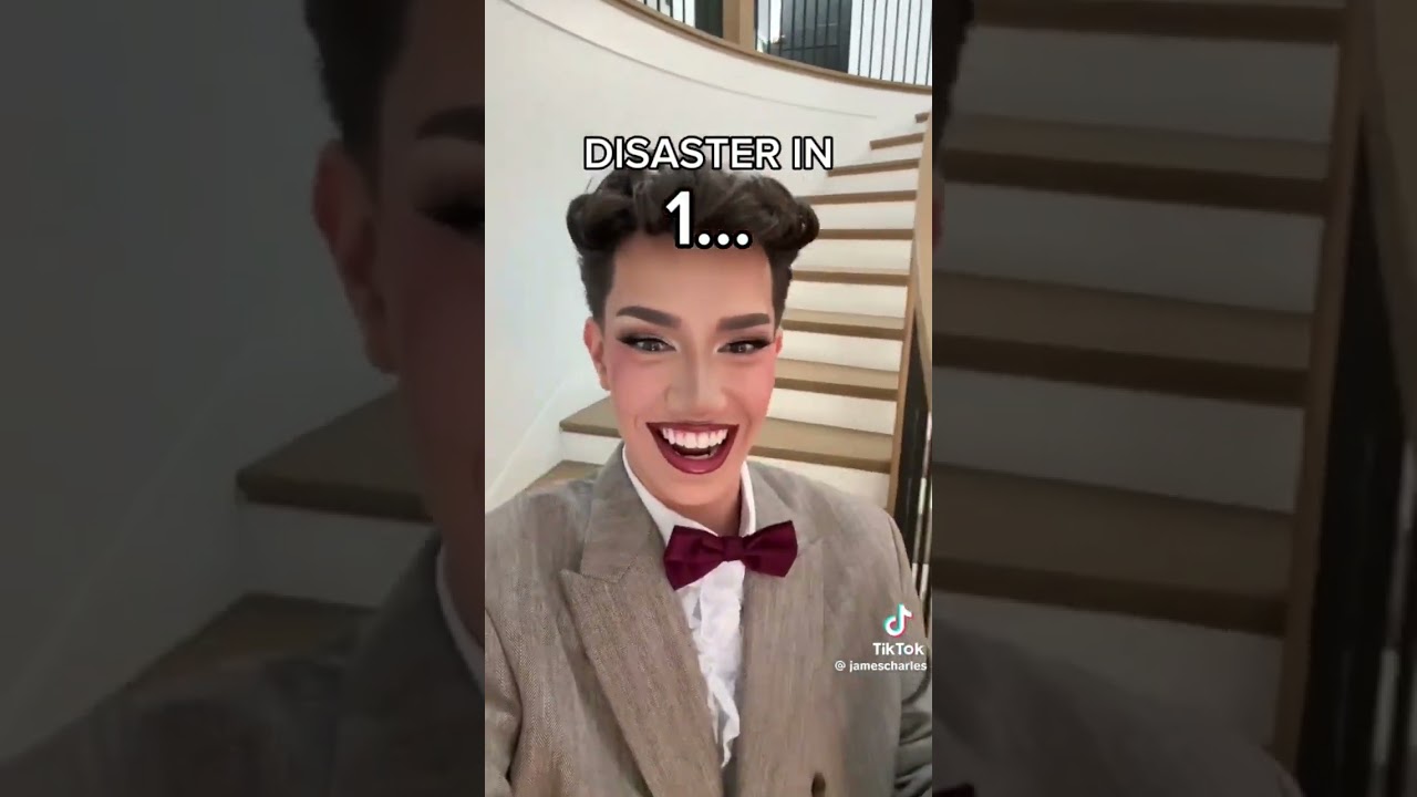 James Charles fell off the stairs