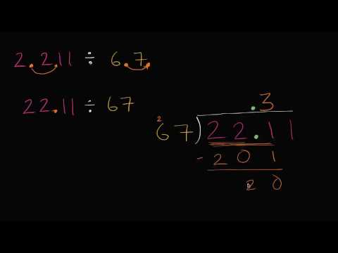 ათწილადების ქვეშმიწერით გაყოფა