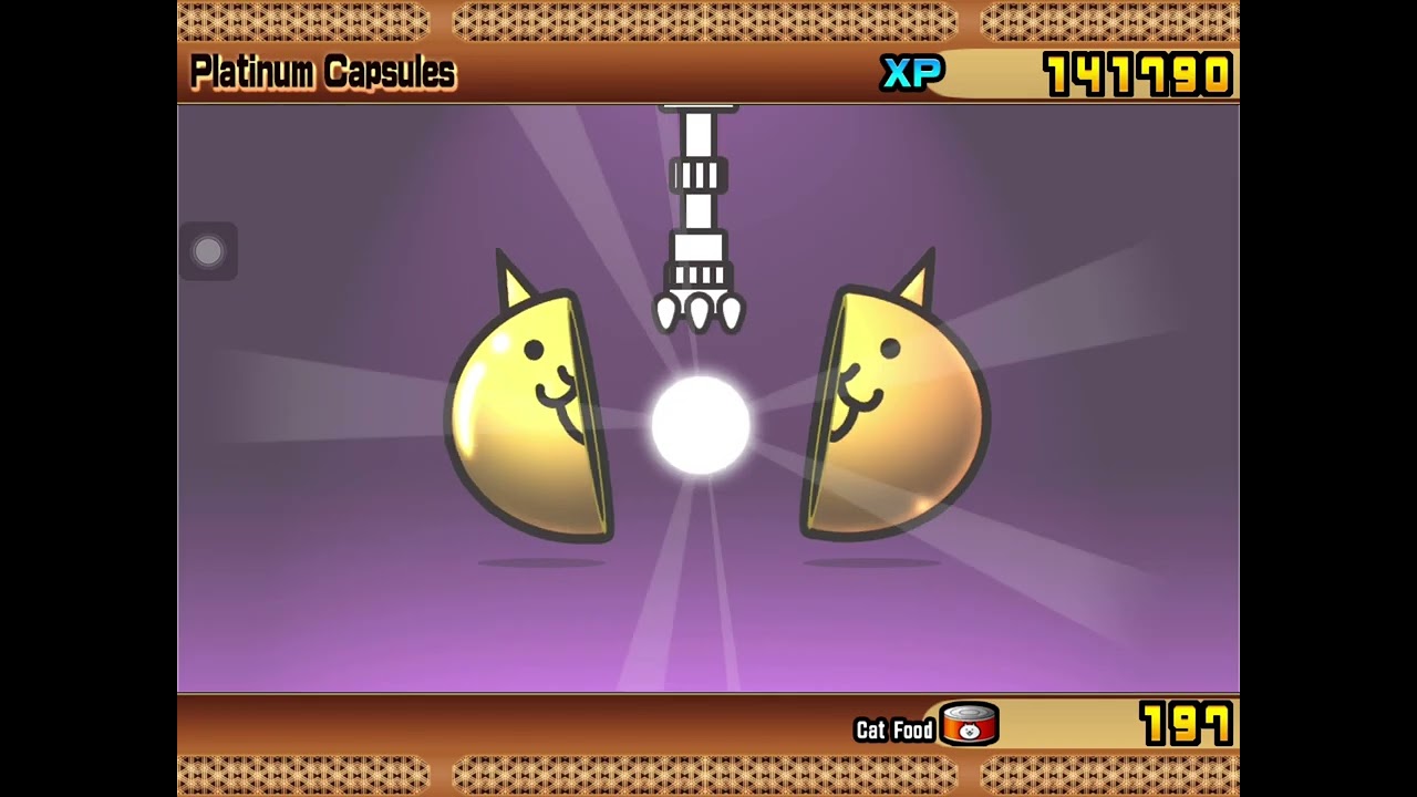 Doing a platinum ticket draw (battle cats)