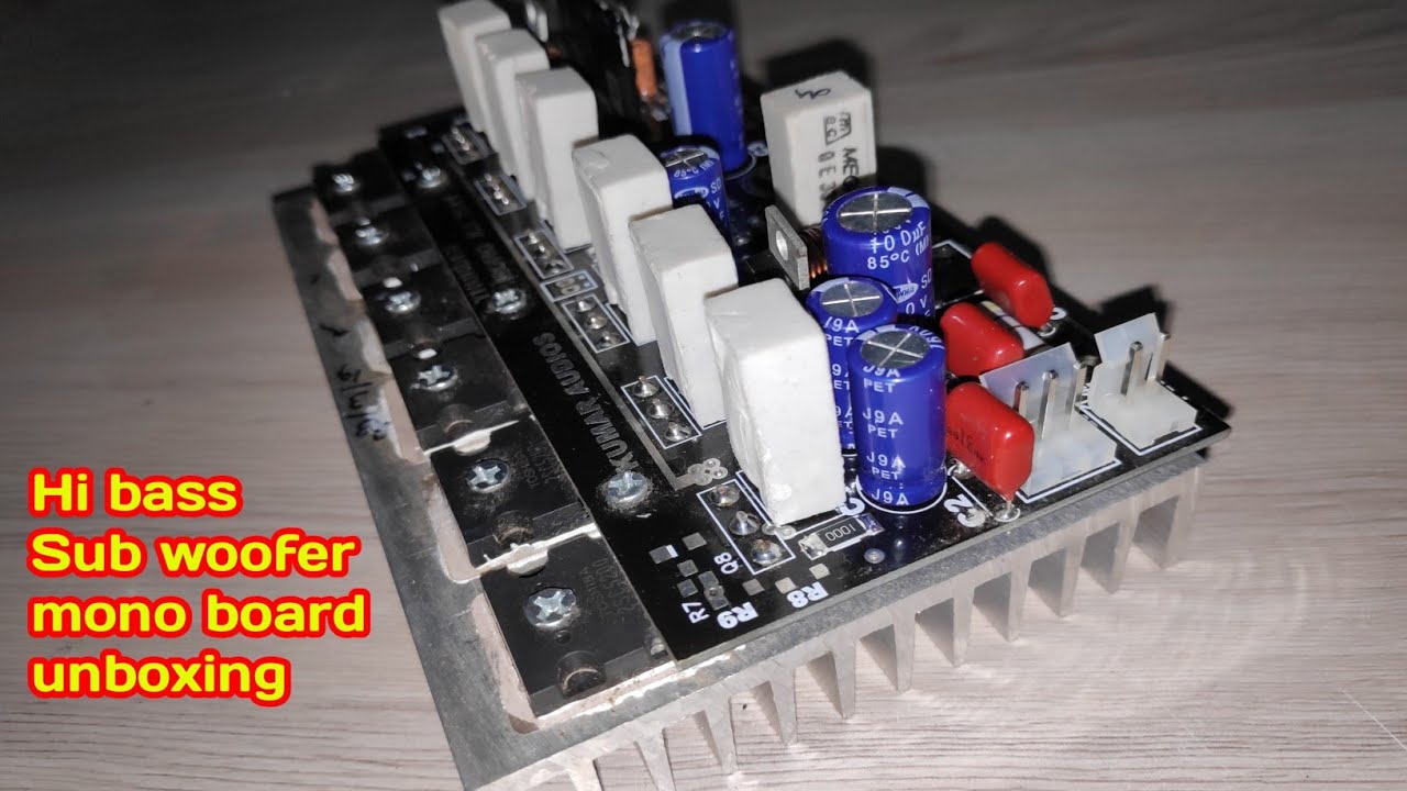 Hi bass Sub woofer mono board unboxing || kumar audios board ||