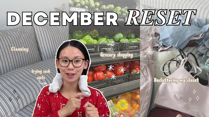 DECEMBER RESET VLOG | Cleaning, Closet Declutter, Grocery Shopping & Getting Ready for Christmas 🎄🎁