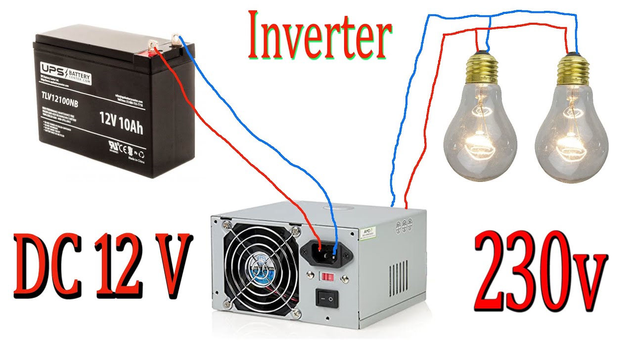 Make a Simple 12v DC to 230v AC Inverter 300W 500W Full Tutorial