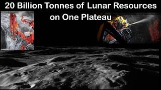 20 Billion Tonnes of Lunar Regolith on One Plateau