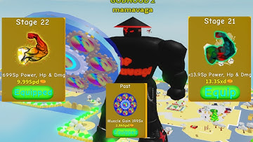 Getting Stage 21 and 22 in [🎅 42X EVENT !! ] 💪🏻 Legacy Lifting Simulator (20 Hours)