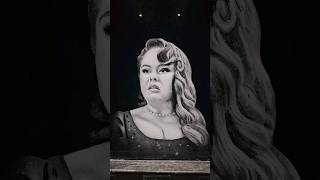 #brigerton #netfix #snowgraffiti #snowart #ladywhistledown #penelopefeatherington #art #portrait