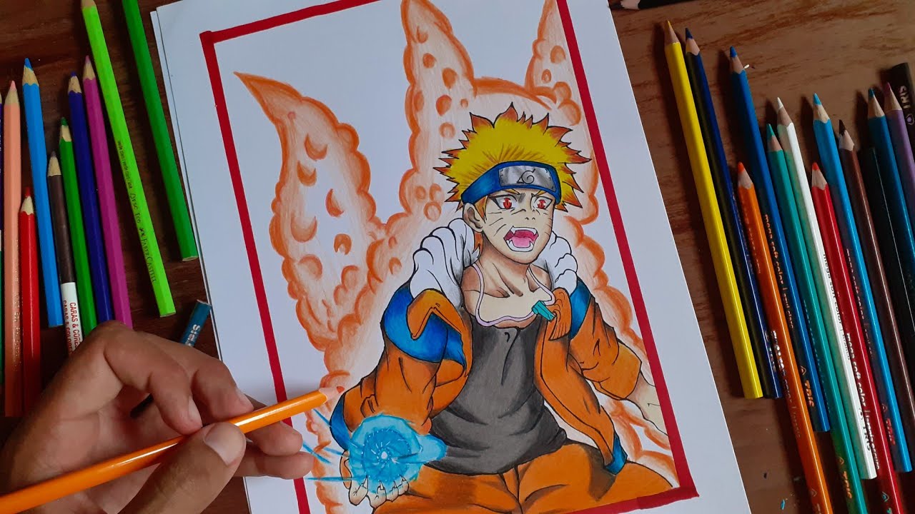 Como Desenhar o Naruto e a Kurama - Passo a Passo - NUNCA SERÁ UM