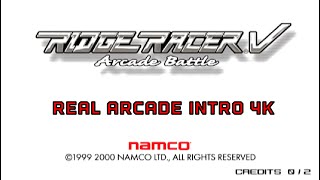 Ridge Racer V Arcade Battle Intro Real arcade hardware 4K Namco System 246