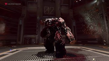 Doom gameplay Lazarus Labs Boss fight(s)